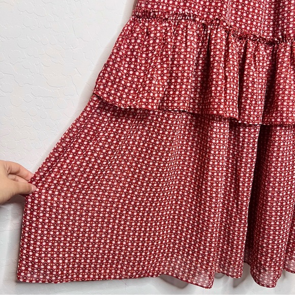 MAX STUDIO Ruffle Maxi Dress. Size Large - Picture 8 of 12